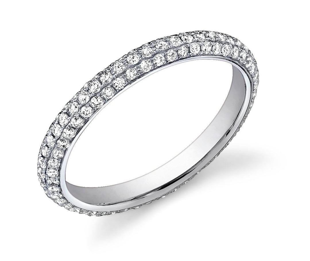 Set A Set of Three Micro Pave Bands - RR6582 - The Diamond Guys