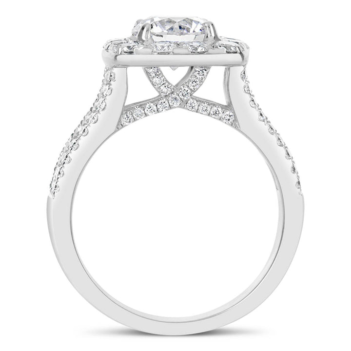 Diamond Halo Engagement Ring - The Diamond Guys