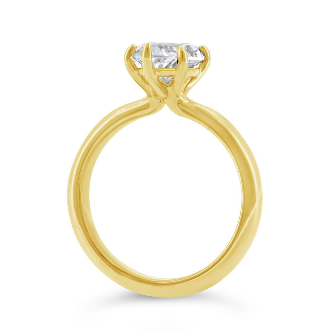 3.10mm Wide Dome Solitaire Engagement Ring - YJC7120R-MQ