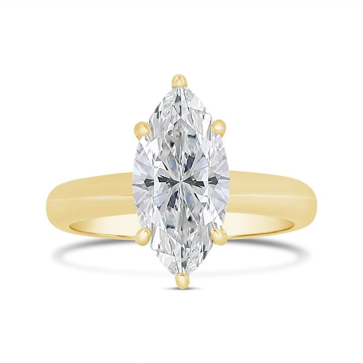 3.10mm Wide Dome Solitaire Engagement Ring - YJC7120R-MQ