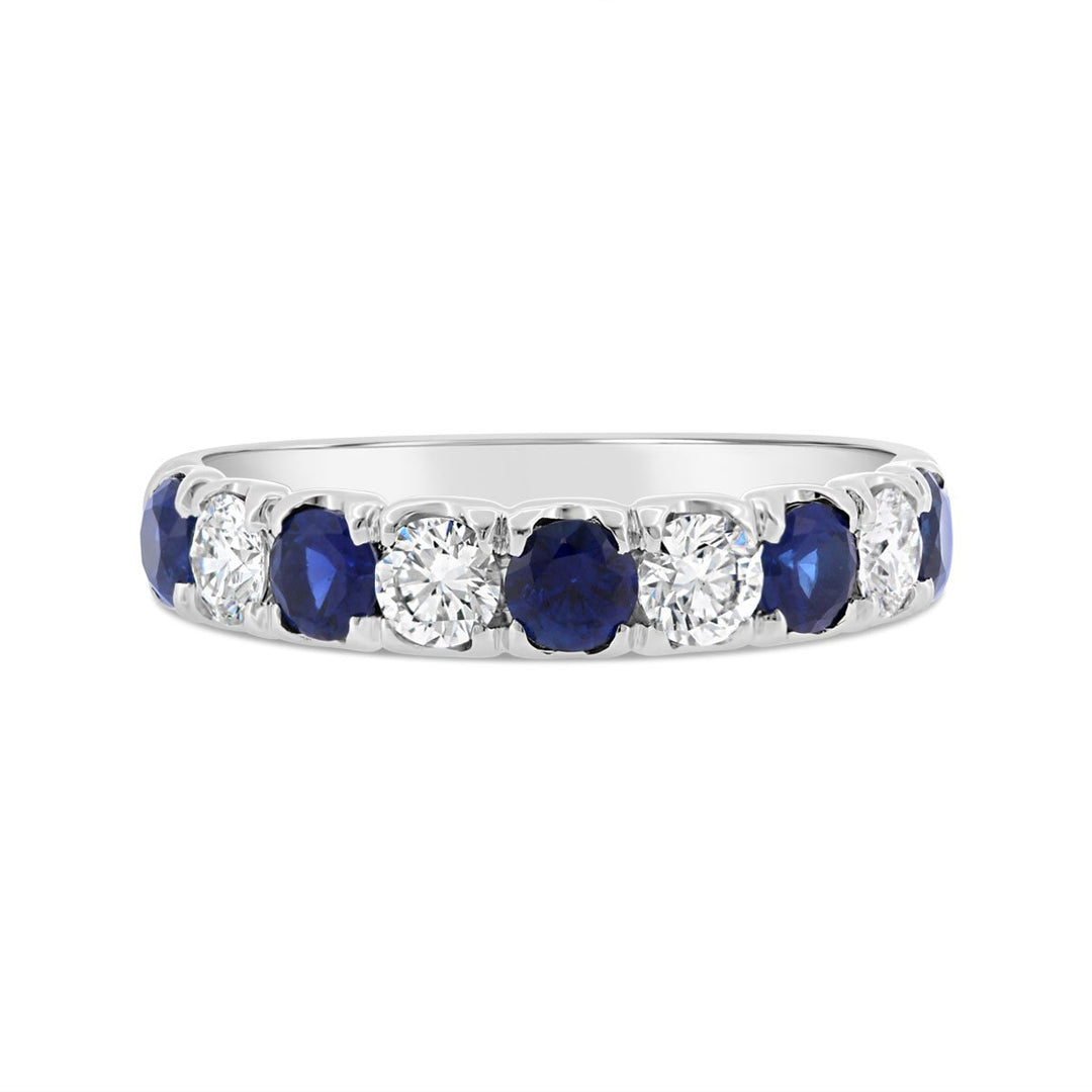 Alternating Diamond & Sapphire Band - AR0122R-SAP