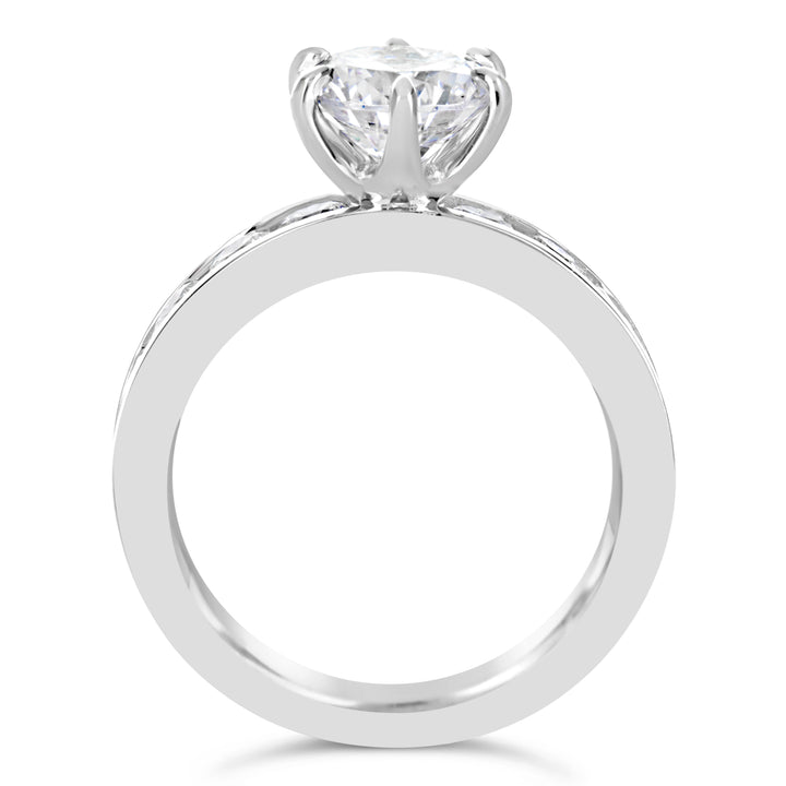 Channel Set Diamond Engagement Ring