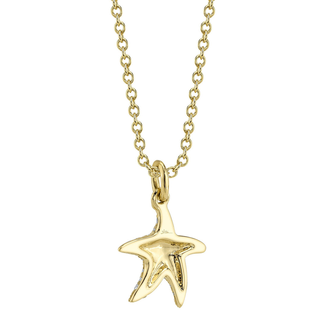 Shy Creation Diamond Starfish Necklace - The Diamond Guys