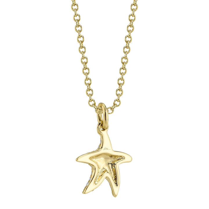 Shy Creation Diamond Starfish Necklace - The Diamond Guys