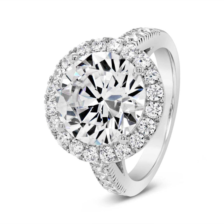 Diamond Halo Engagement Ring - YJC3526R - The Diamond Guys