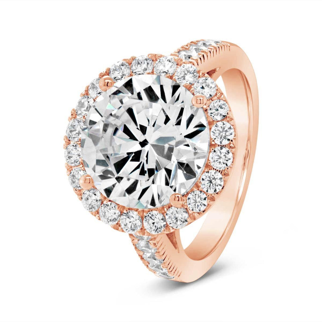 Diamond Halo Engagement Ring - YJC3526R - The Diamond Guys