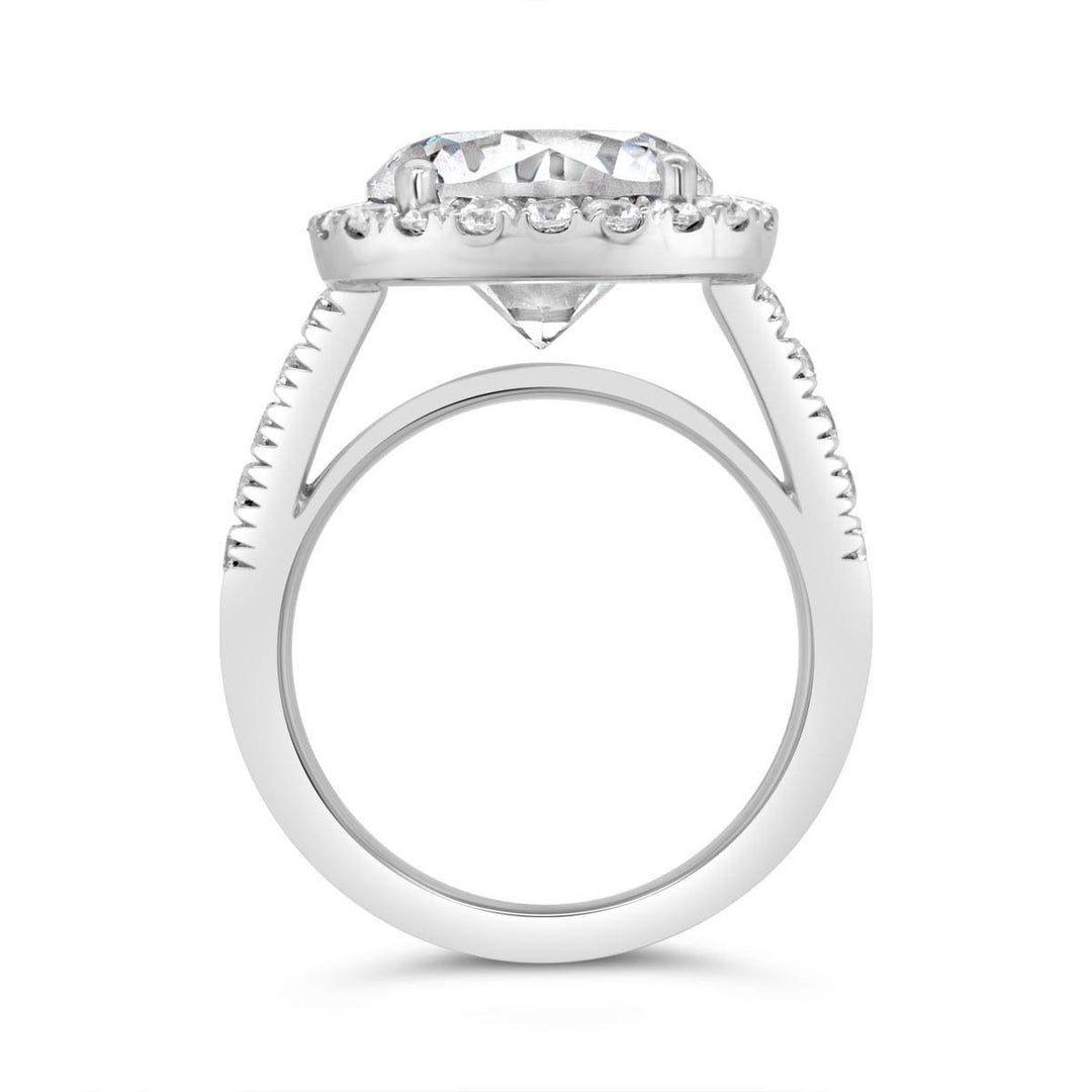 Diamond Halo Engagement Ring - YJC3526R - The Diamond Guys