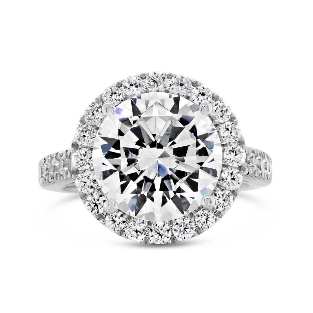 Diamond Halo Engagement Ring - YJC3526R - The Diamond Guys