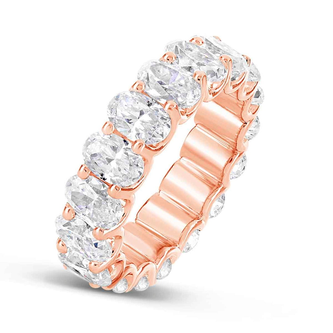 Oval Diamond Eternity Band - YJA8329RAD - The Diamond Guys