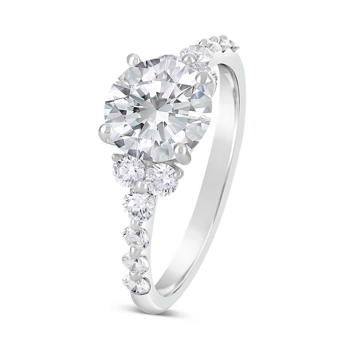 Shared Prong Classic Diamond Engagment Ring - The Diamond Guys