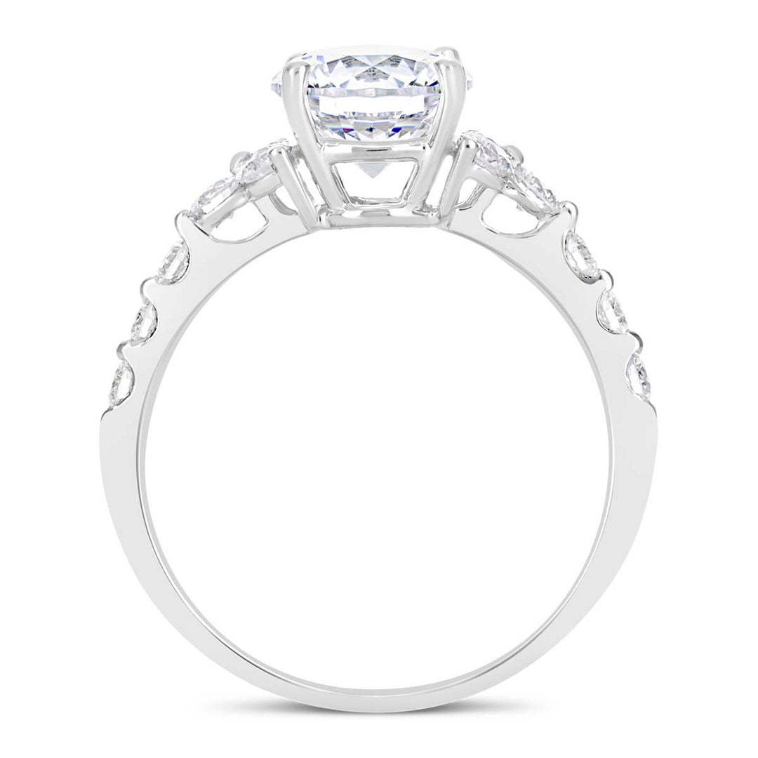 Shared Prong Classic Diamond Engagment Ring - The Diamond Guys