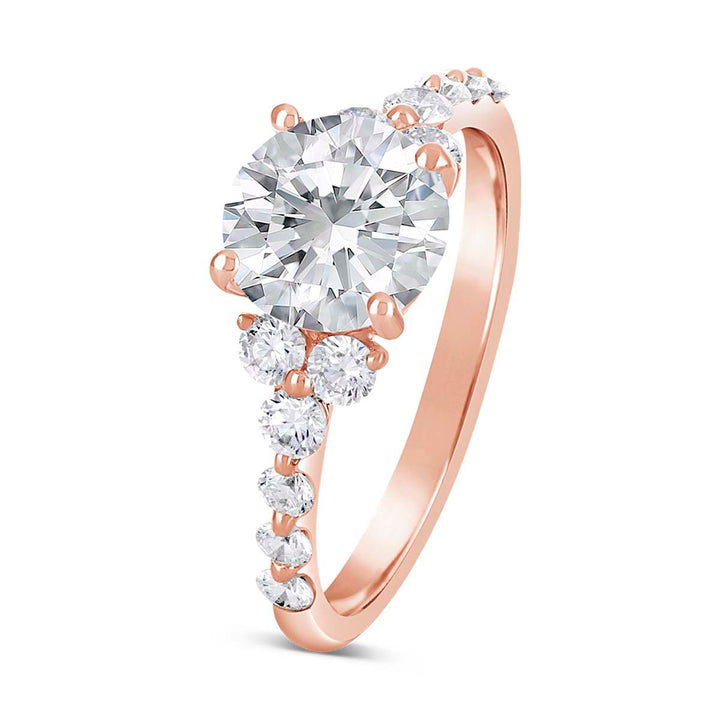 Shared Prong Classic Diamond Engagment Ring - The Diamond Guys