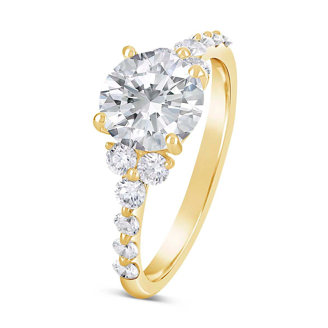 Shared Prong Classic Diamond Engagment Ring - The Diamond Guys