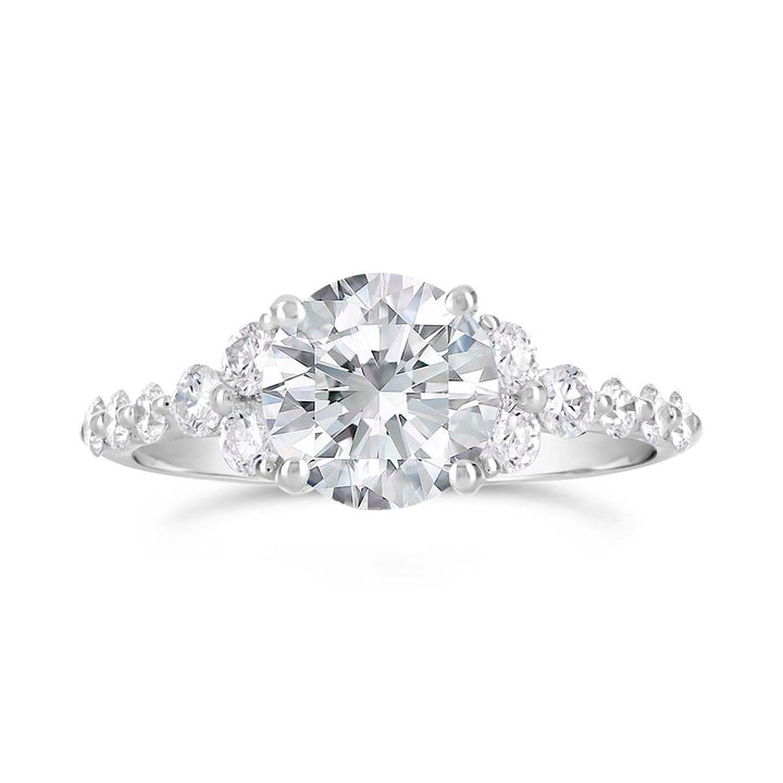 Shared Prong Classic Diamond Engagment Ring - The Diamond Guys