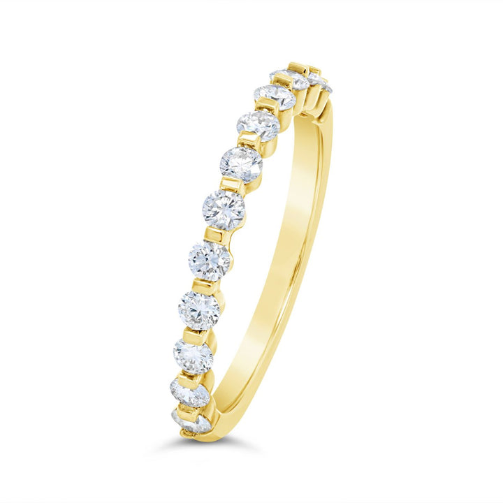 Spaced Out Half Way Set Diamond Band - MR23496