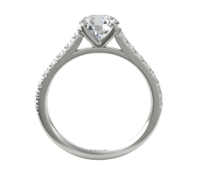 Classic Pave Diamond Engagement Ring - The Diamond Guys