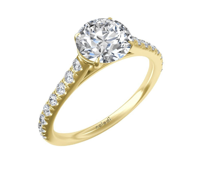 Classic Pave Diamond Engagement Ring - The Diamond Guys