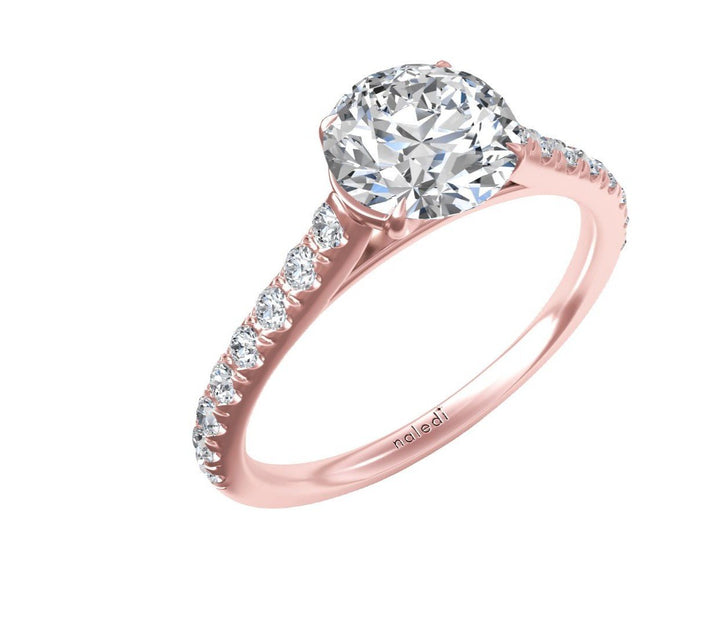 Classic Pave Diamond Engagement Ring - The Diamond Guys