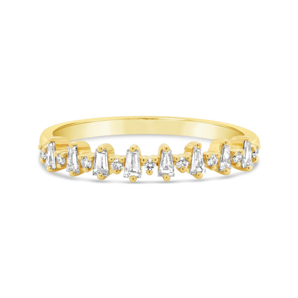Yellow Gold  Diamond Stackable Band - The Diamond Guys
