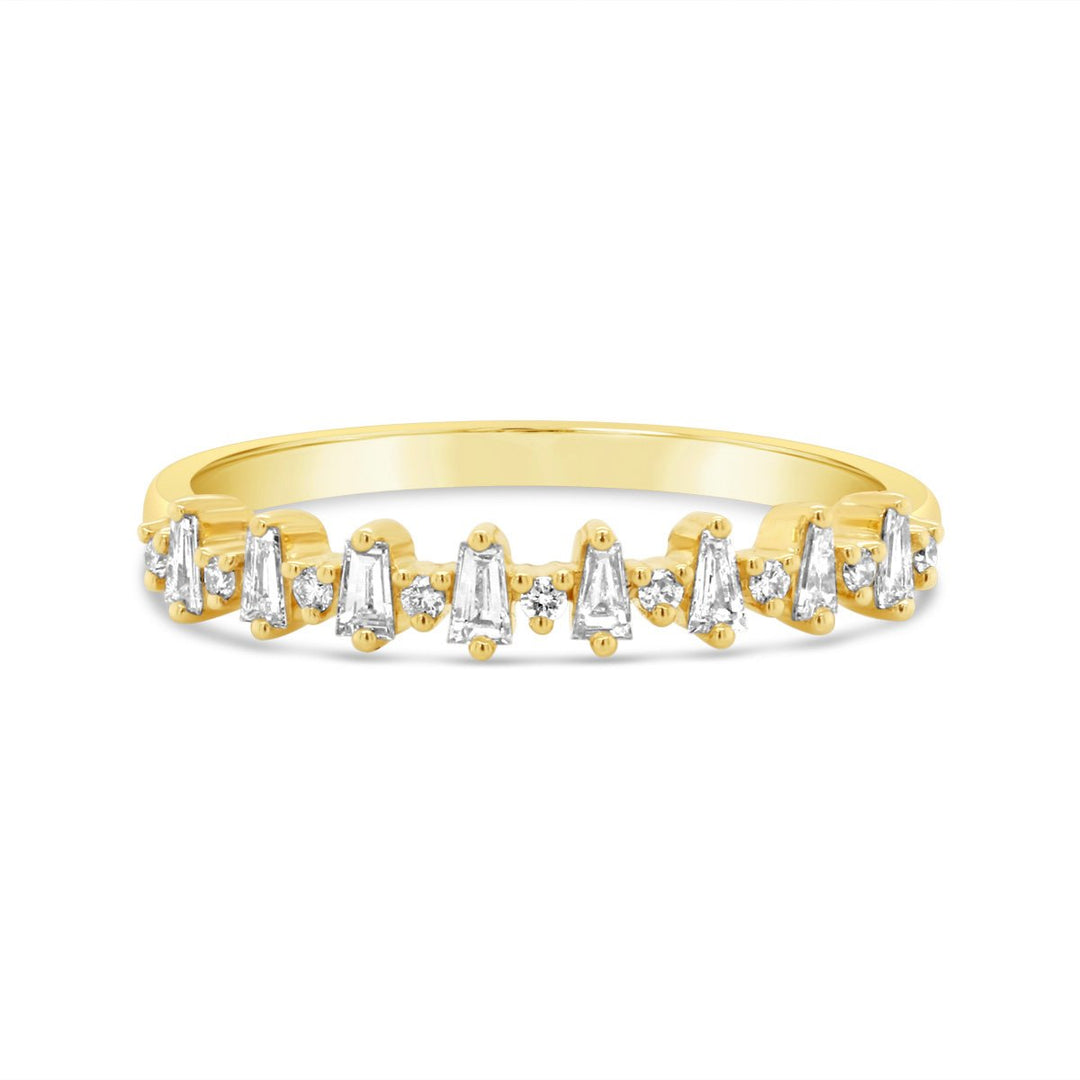 Yellow Gold  Diamond Stackable Band - The Diamond Guys