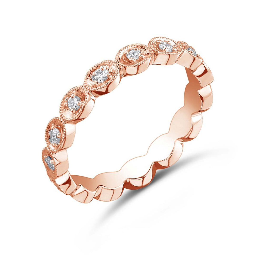 Vintage Inspired Diamond Eternity Band - JBJ6284R - The Diamond Guys