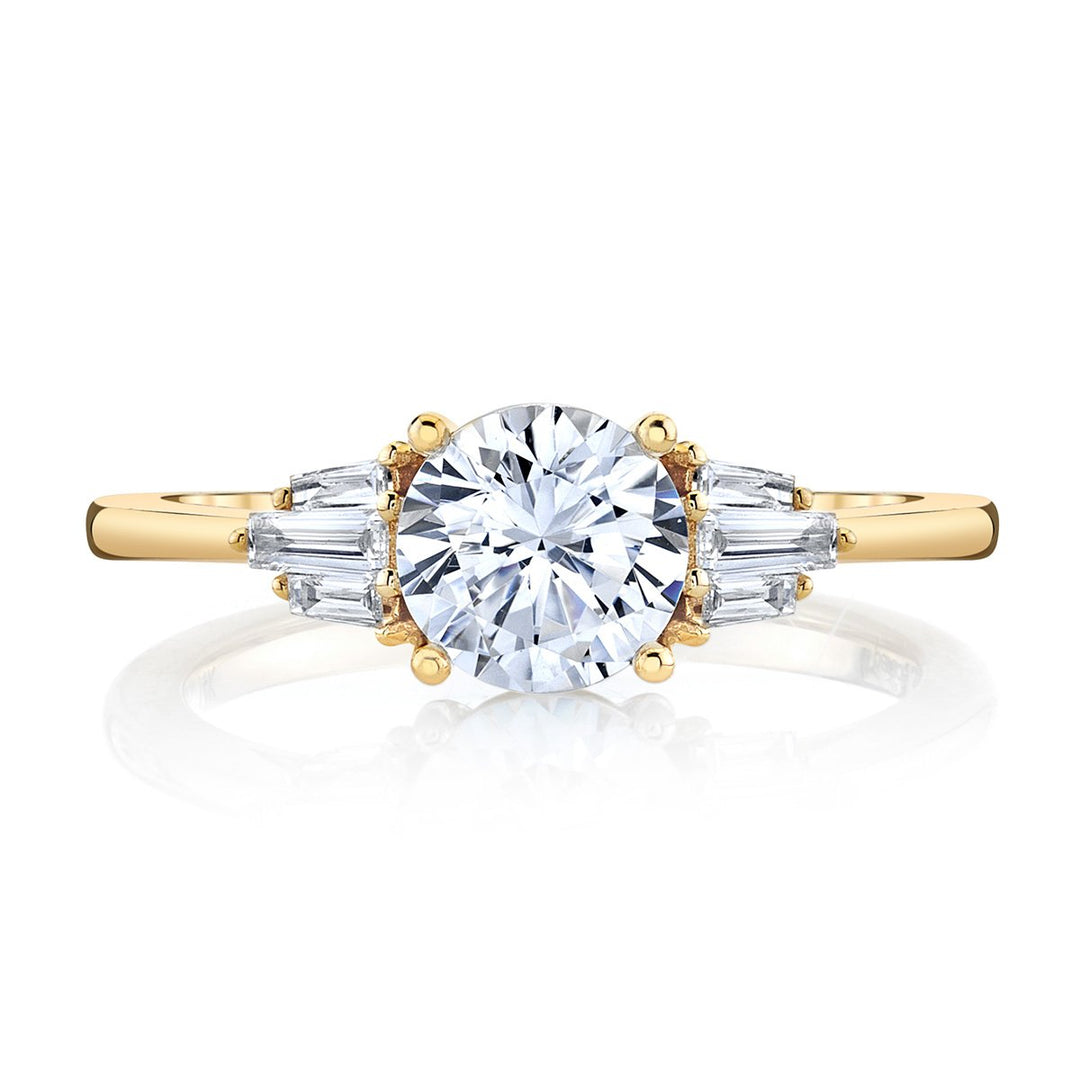 Classic Baguettes Engagement Ring - R5182/R3