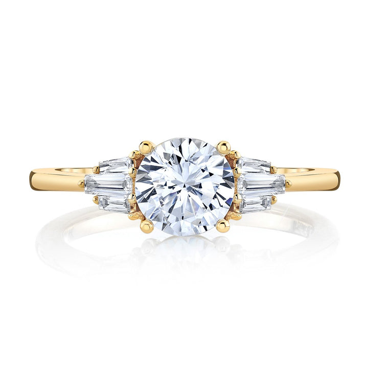 Classic Baguettes Engagement Ring - R5182/R3