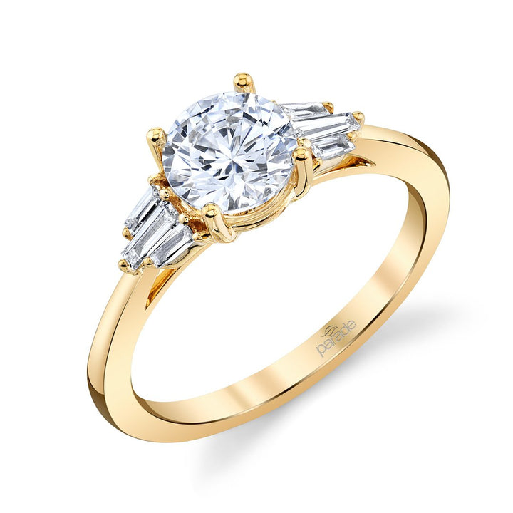 Classic Baguettes Engagement Ring - R5182/R3