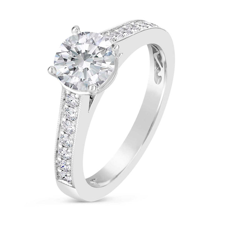 Vintage Inspired Diamond Engagement Ring - The Diamond Guys