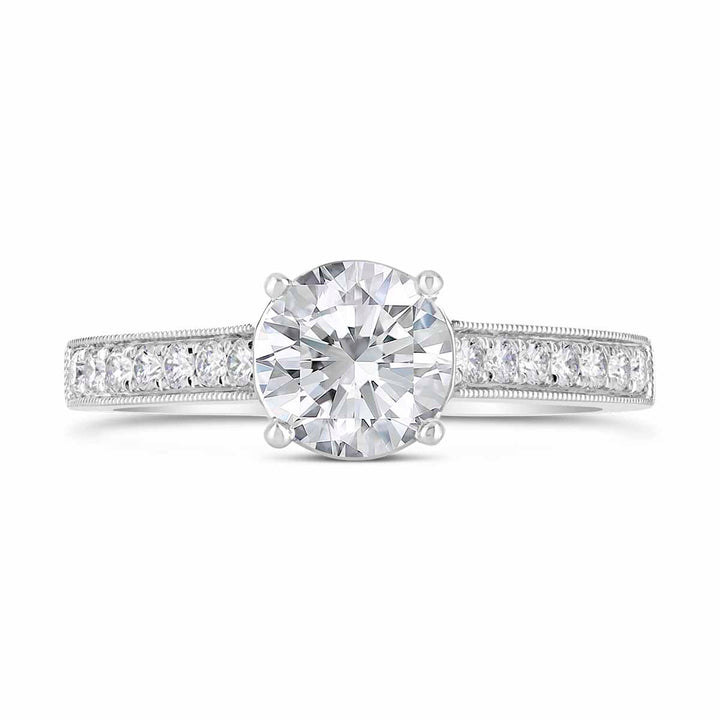 Vintage Inspired Diamond Engagement Ring - The Diamond Guys