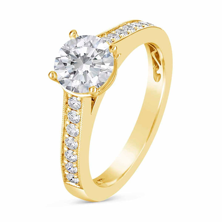 Vintage Inspired Diamond Engagement Ring - The Diamond Guys