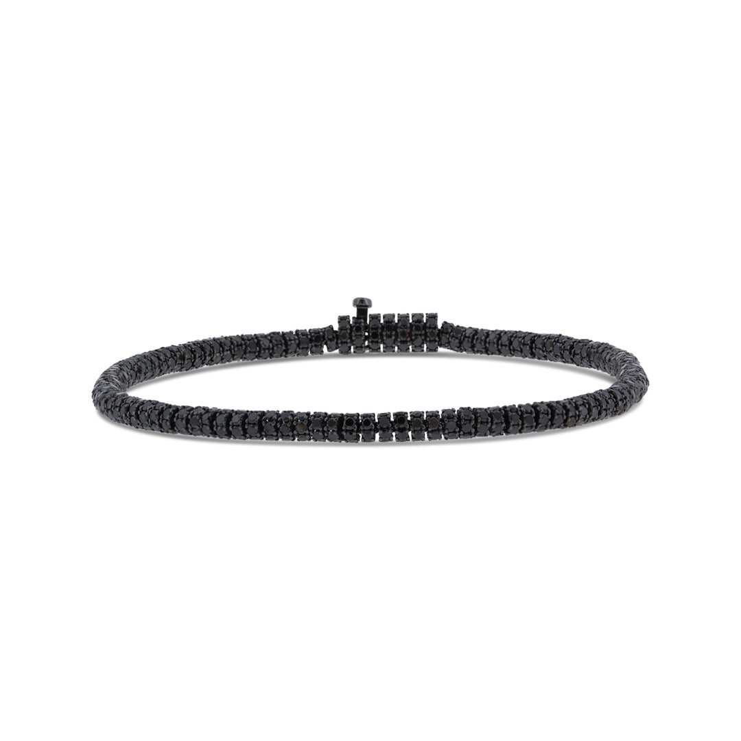Black Diamond Pave Eternity Bracelet