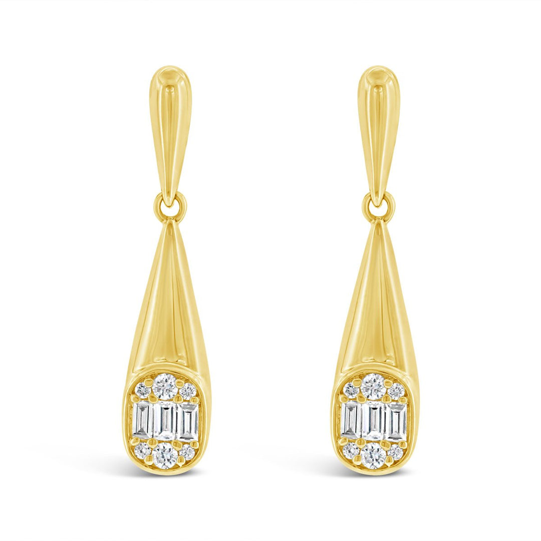 Diamond Illusion Set Dangle Earring