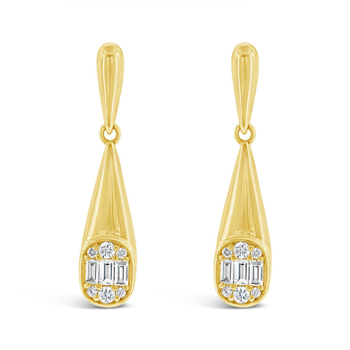 Diamond Illusion Set Dangle Earring