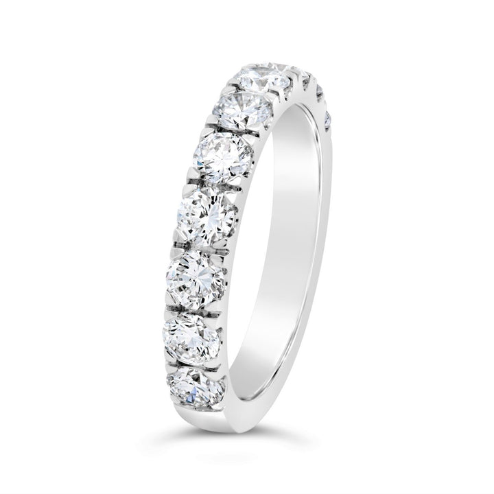 Laboratory Grown Diamond Band set 1/2 Way with 10 RD - 62580RW - The Diamond Guys