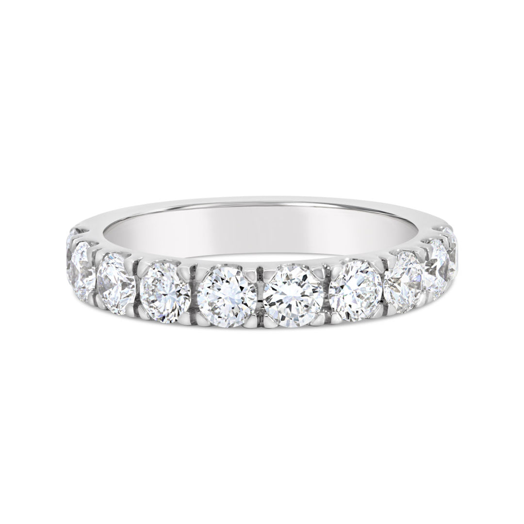 Laboratory Grown Diamond Band set 1/2 Way with 10 RD - 62580RW