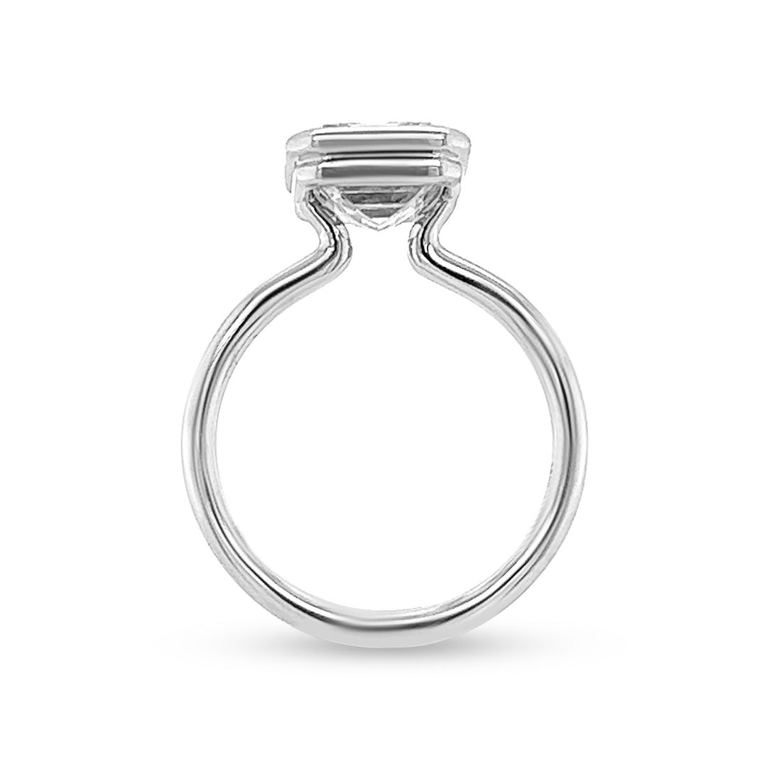 Classic Bezel Set Diamond Engagement Ring