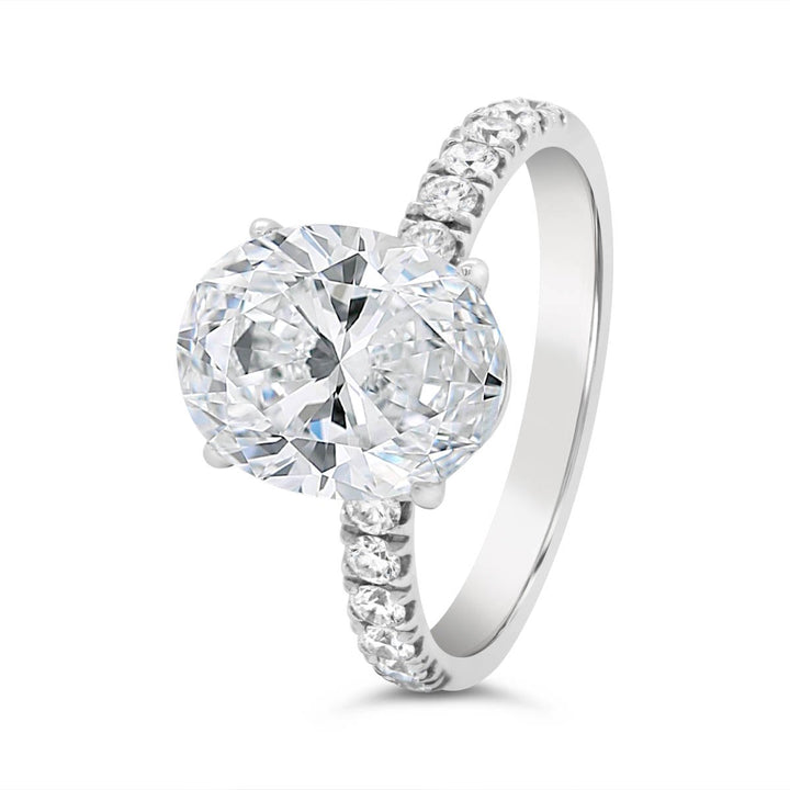Pave Diamond Engagement Ring - GDEE005