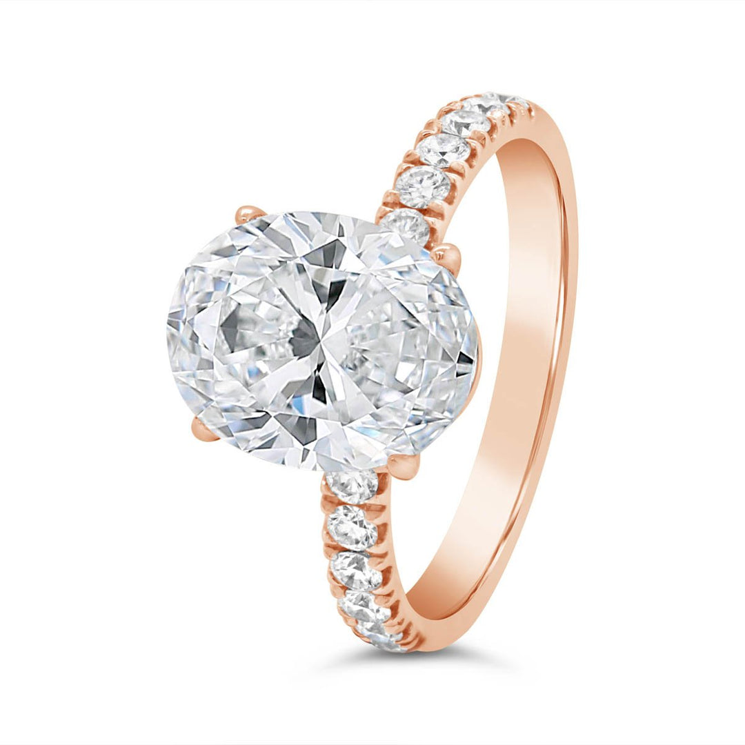 Pave Diamond Engagement Ring - GDEE005