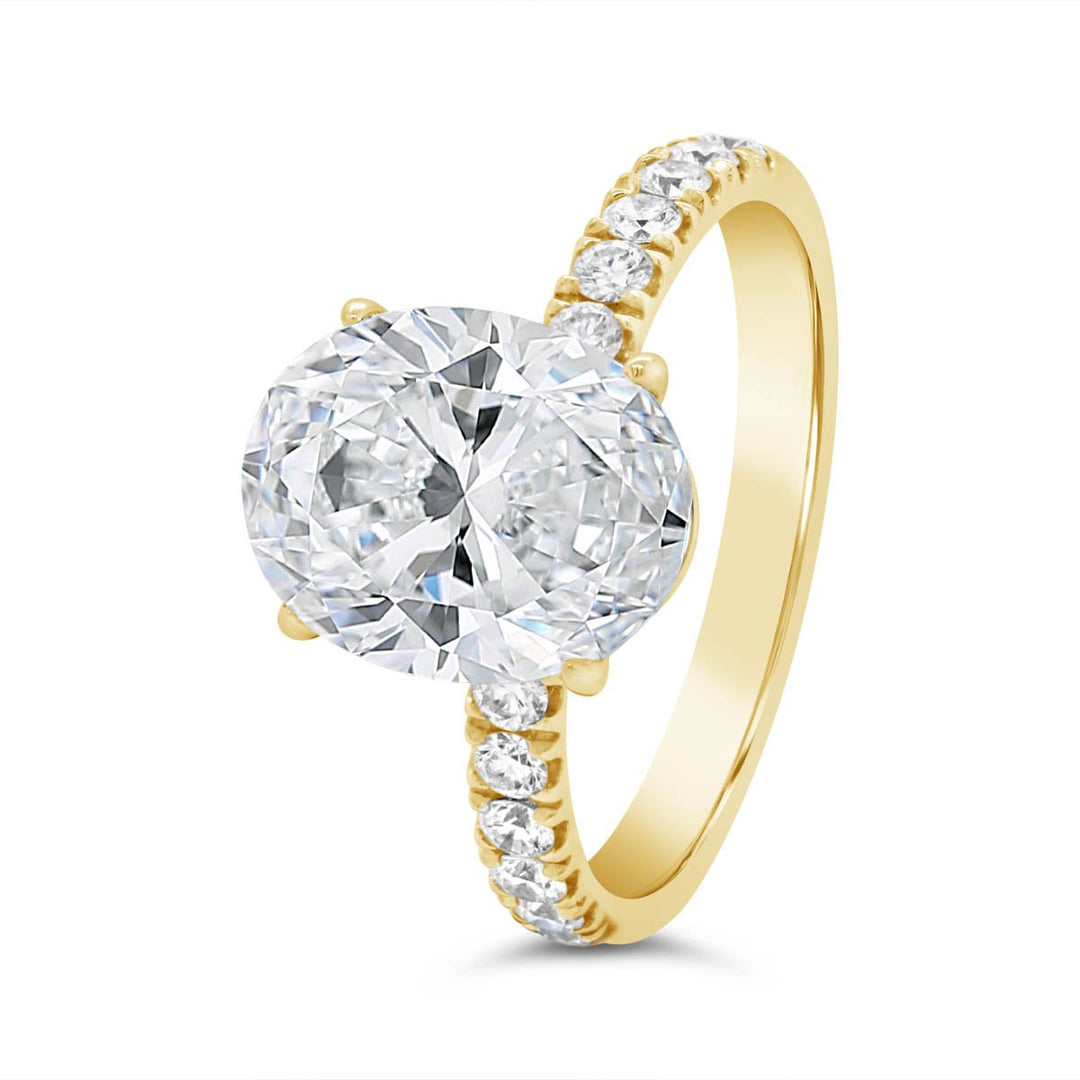 Pave Diamond Engagement Ring - GDEE005