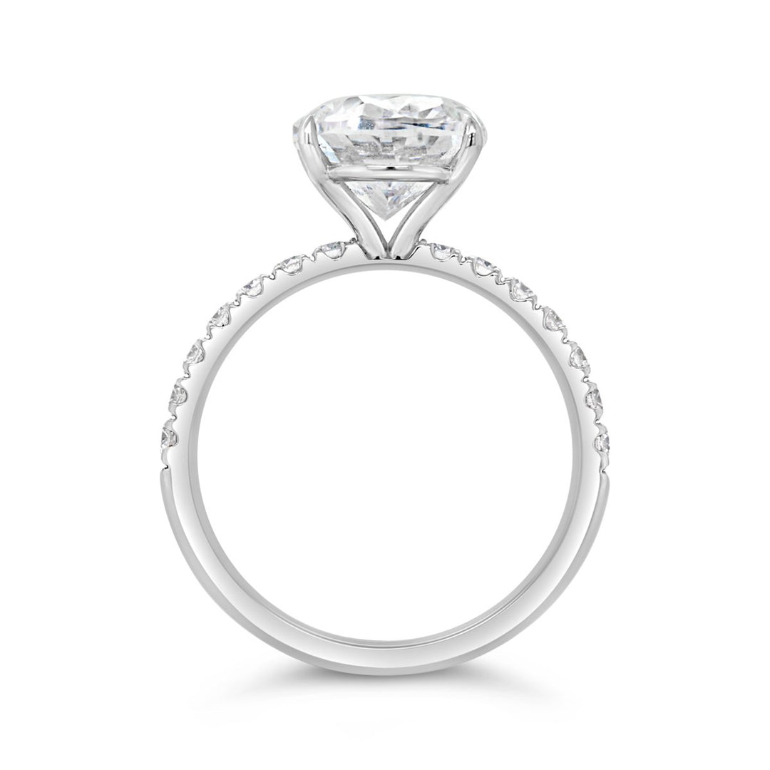 Pave Diamond Engagement Ring - GDEE005