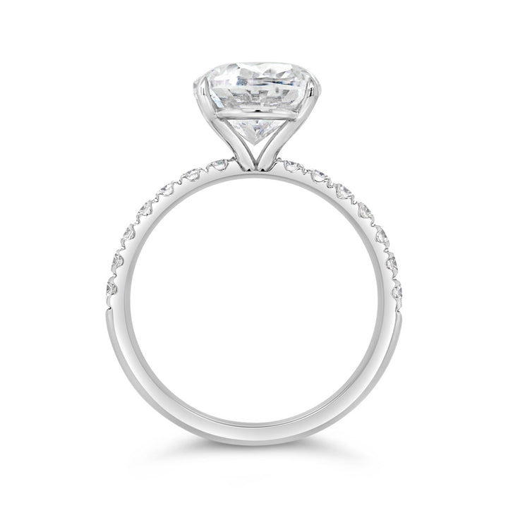 Pave Diamond Engagement Ring - GDEE005