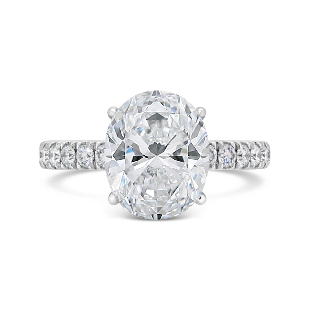 Pave Diamond Engagement Ring - GDEE005