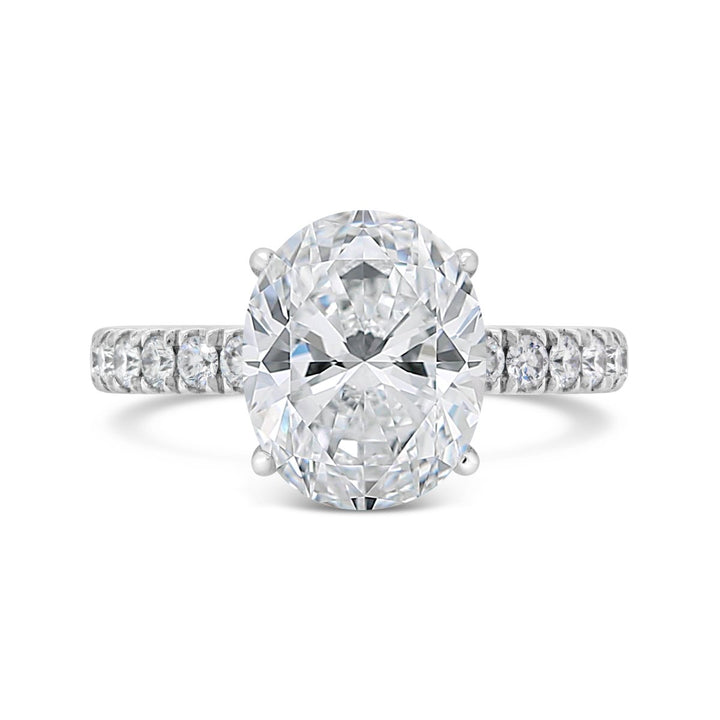 Pave Diamond Engagement Ring - GDEE005