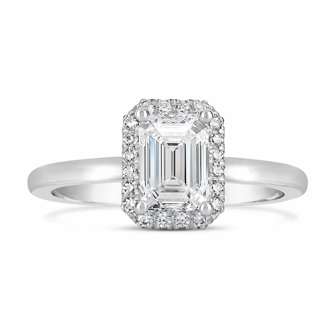 Diamond Halo Engagement Ring