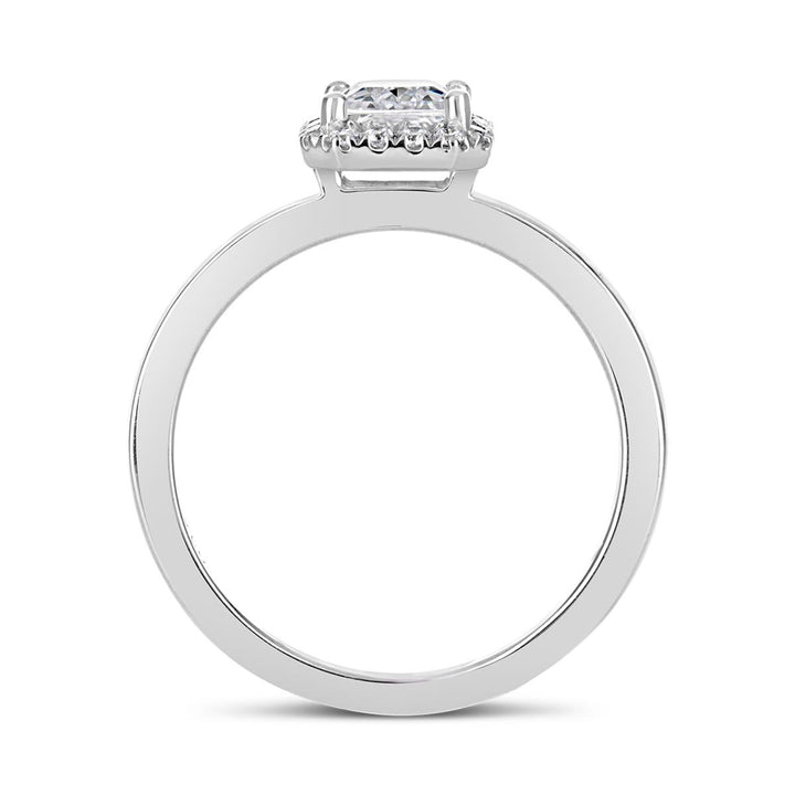 Diamond Halo Engagement Ring