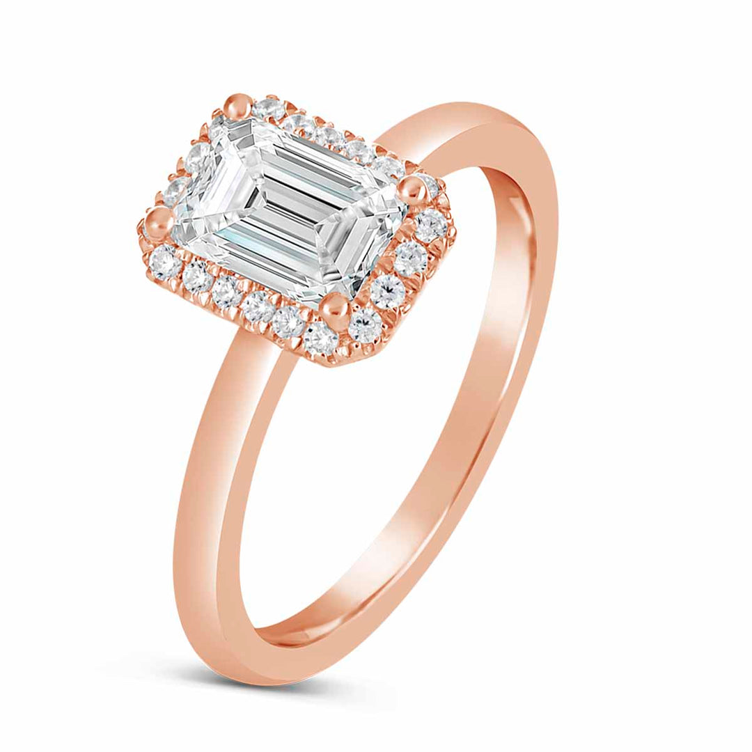 Diamond Halo Engagement Ring