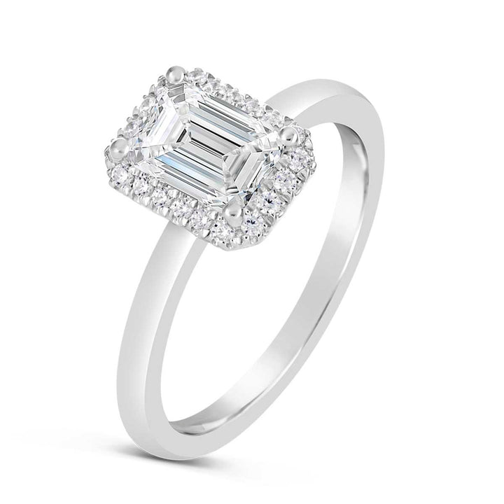 Diamond Halo Engagement Ring