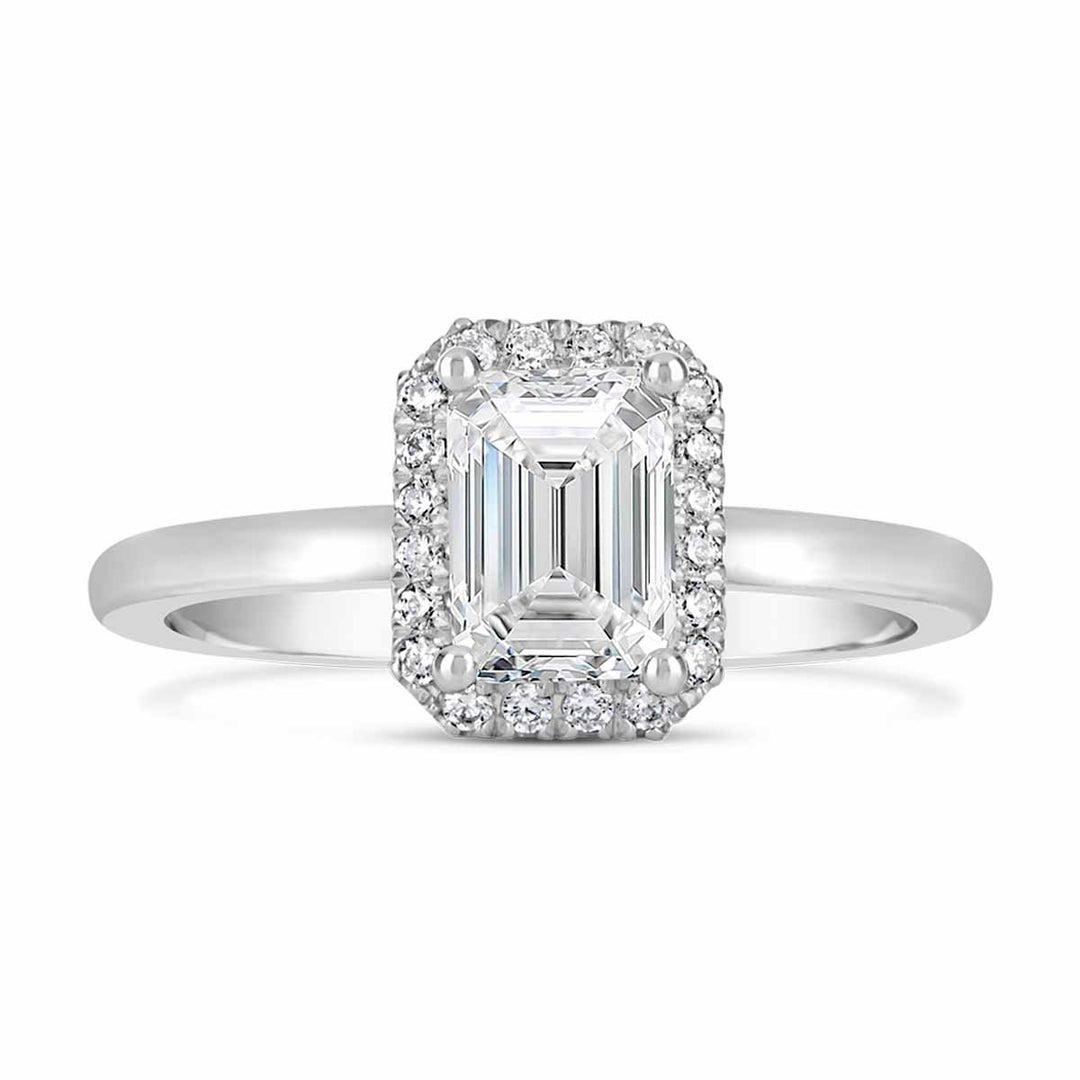 Diamond Halo Engagement Ring
