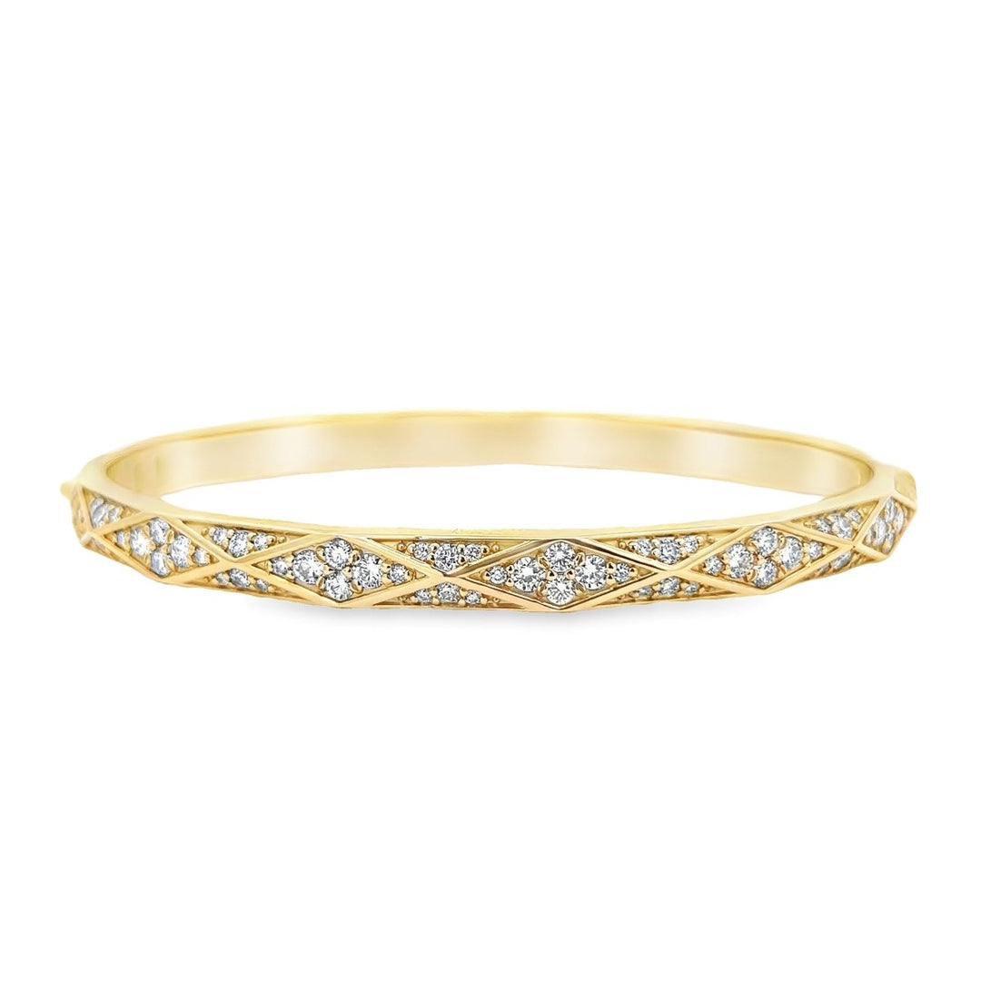 Lab Grown Art Deco Inspired Diamond Bangle - EE3429 - The Diamond Guys